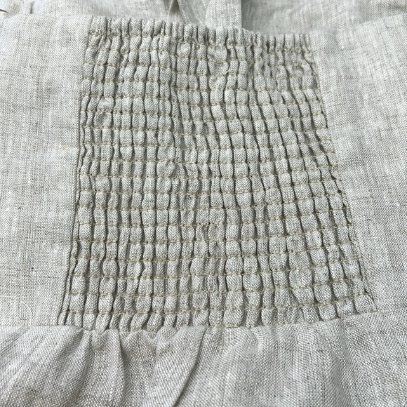 NWT Reformation Edina 100% Linen Dress Sz 8 Oatmeal Color Vacation Cruise Resort - Picture 7 of 12